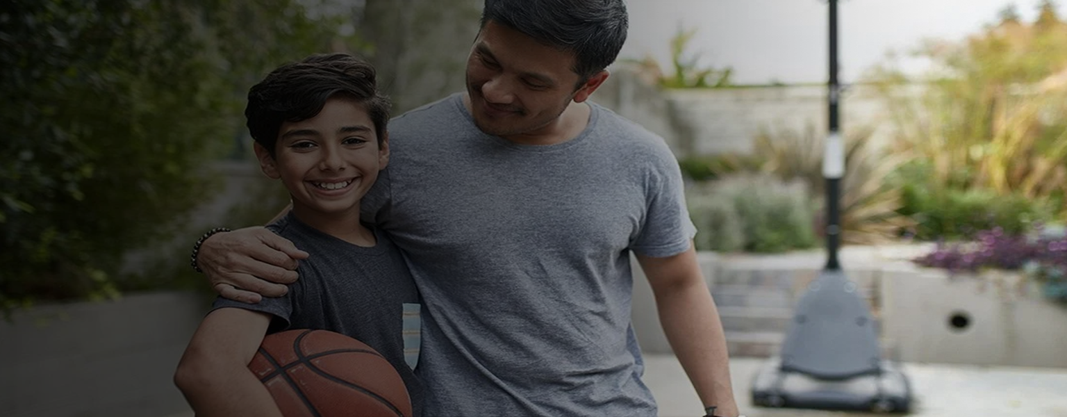 A father and child spending time together outdoors