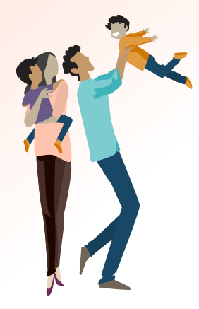 Involved father caring for his child